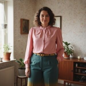 VINTAGE Buttoned shirt large